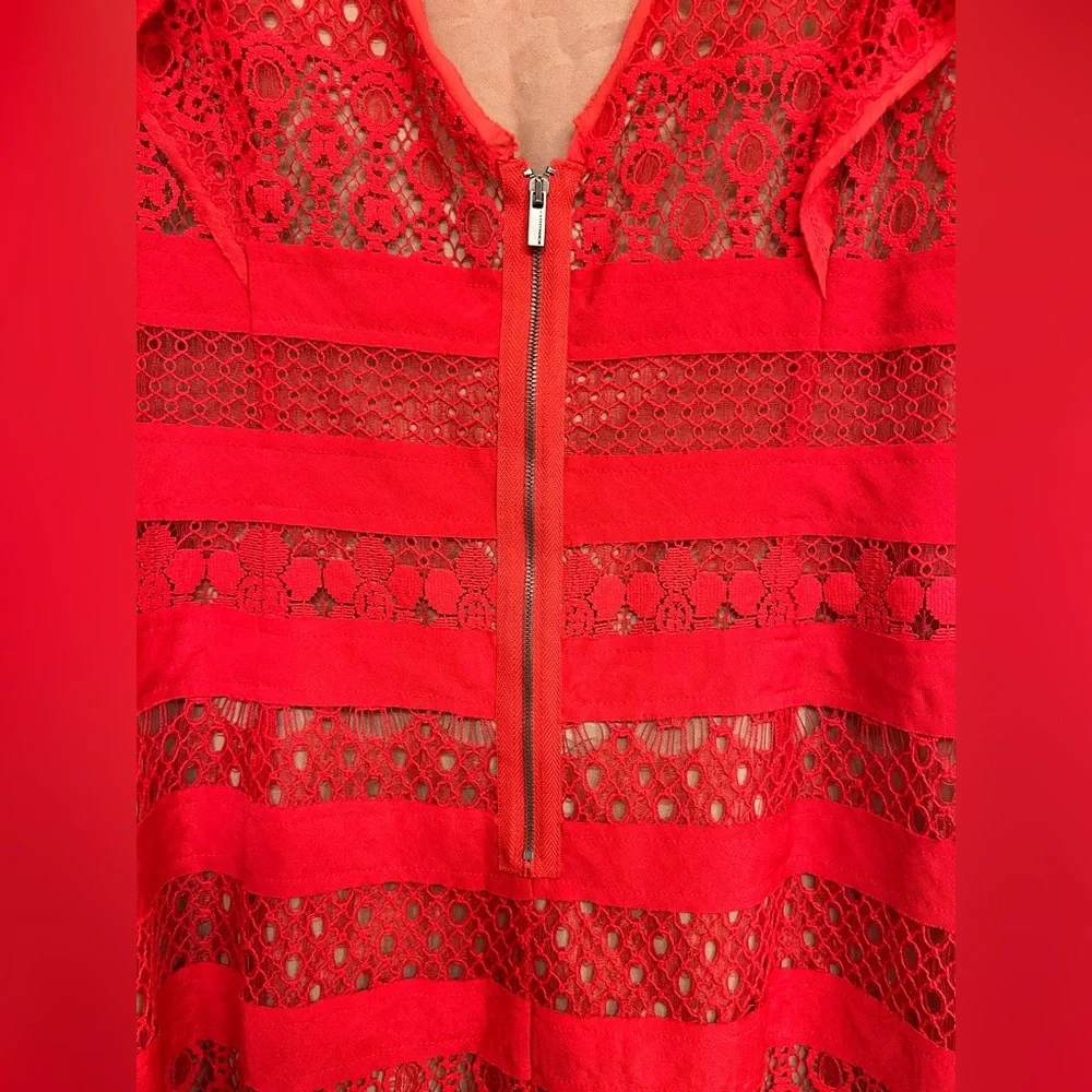 BCBGMaxAzaria Renata Red‎ Dress - Picture 3 of 14